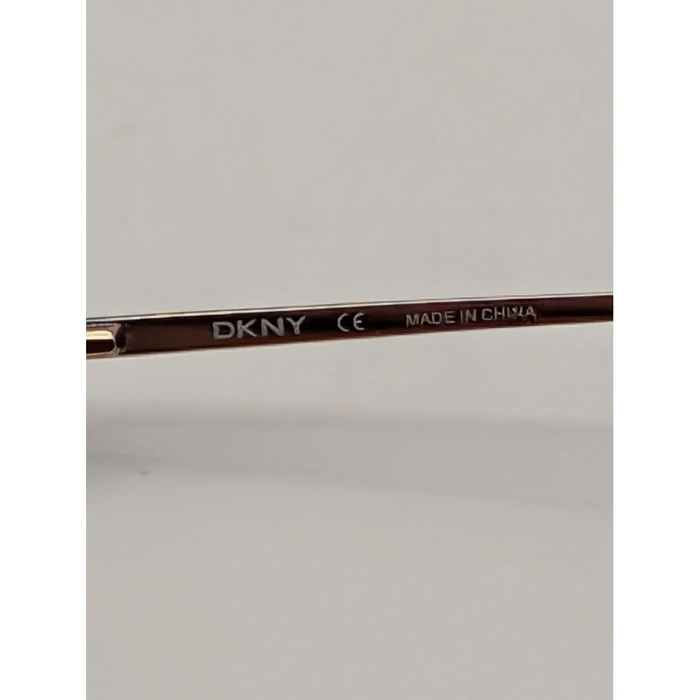DKNY DY5541-B Eyeglasses Frames Only Rose Gold Half Rim Tortoise Temples 50mm